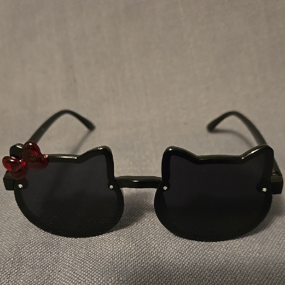 Hello Kitty Black Sunglasses with Red Bow